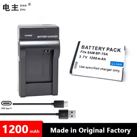 BP-70A BP70A Battery charger For SAMSUNG AQ100 ES70 ES80 ES90 PL90 PL100 PL101 PL120 PL170 PL200 PL2