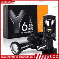 UNIQUE- 2PCS Mini Car and Motorcycle LED Lights H4 Mini Projector Projector Y7D Y13 Y14 Y15 Super Br