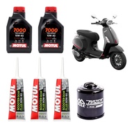 Motul 7000 H-TECH 4T h tech 10W-40 10W-50 100% Synthetic MA2 1 ลิตร สังเคราะห์ โมตุล FR183 vespa เวส