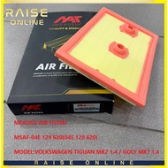 MEAUSU AIR FILTER  MSAF-04E 129 620(04E 129 620)  MODEL:VOLKSWAGEN TIGUAN MK2 1.4 / GOLF MK7 1.4