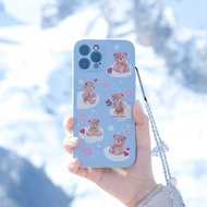 Lovely Bear 荔枝皮紋全包鏡頭手機保護殻