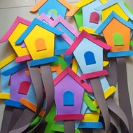 Bahan Dekorasi Dinding Kelas RUMAH BURUNG Pojok Baca Mading PAUD TK SD SMP SMA