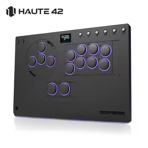 Haute42 Aluminum Alloy Joystick Hitbox Leverless Controller X-Move Stickless Arcade Controller for P