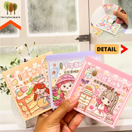 Senmu Sticker Book Size 9.5cm X 9.5cm Code YD-FXTZ Cute Sweet Girl Sticker Contents Import Funny Fan