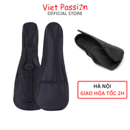 Bao đàn ukulele 3 lớp bao vải đàn 21 inch size 23 và 26 inch màu đen chất lượng Viet Passion