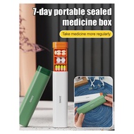 [7 Day Portable] Vibrant Color Portable Seven-Day Box Sealed Anti-Moisturize Anti-Drop Food Grade Ma