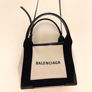Balenciaga Navy Cabas XS Tote Bag