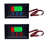1pc Car Battery Charge Level Indicator 12V 24V 36V 48V 60V Lithium Battery Capacity Meter Tester Display LED Tester Voltmeter