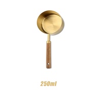 Mini Measuring Spoon Sendok Ukur Stainless Steel Gagang Kayu Sendok Takar Kopi Teh Susu Gula 5ml 15m