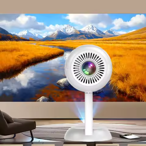 WZATCO T6 Mini Full HD 1080P Portable Projector 4K Android 5G WiFi Home Theater Smart Beamer Proyect