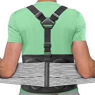 Back Brace For Lifting Work Y-shape Suspenders Safety Belt With Dual 3D Lumbar Support Relieve Pain,
