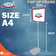 Portable Poster Hanger PHP-G011-GZ-YL Information Promotional Board