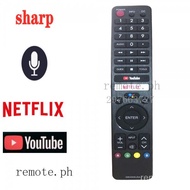 NEW  GB346WJSA  GB326WJSAfor SHARP TV Remote control with Voice Fernbedienung netflix and YouTube Co