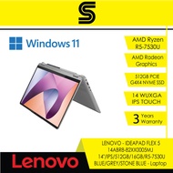 LENOVO Laptop IdeaPad Flex 5 14ABR8 (14 Inch WUXGA IPS Touch |Ryzen 5 7530U|16GB RAM|512GB SSD|AMD Radeon|Win 11 )
