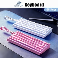 【SG】Membrane Keyboard Mini Usb Wired Keyboard 68 Keys High Aesthetic Keyboard