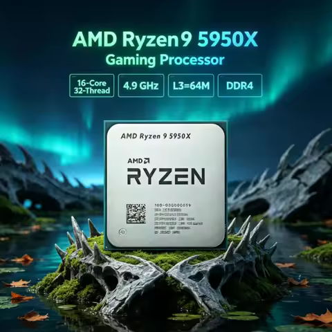 AMD Ryzen 9 5950X 16-Core 32-Thread Gaming CPU L3=64M DDR4 UP to 4.9GHz 105W 3.4 GHz Socket AM4 but