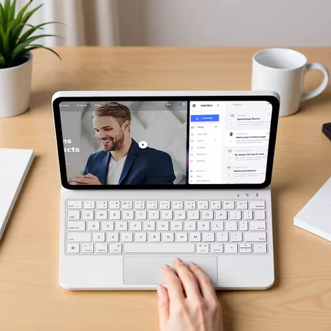 GOOJODOQ Magic Keyboard for iPad Pro 11 2024 Air 4 Air 5 Air 6 for iPad 12.9 10th Generation 6th 5th