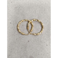 Earrings 1 gram light gold twistRing