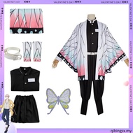 Kochou Shinobu Cosplay Demon Slayer Cosplay Costume Anime Shinobu Haori Wig Kimono Uniform Coat for 