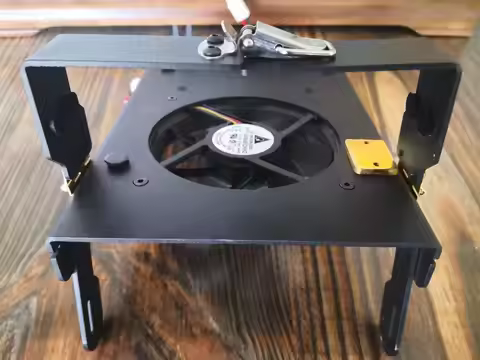 Bracket Holder Stand Heatsink + Cooling Fan For XIEGU G90 G90S Ham HF Radio