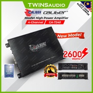 Caliber Car Amplifier CA-7240 2600 watts 4-Channel Mosfet High Power Amplifier