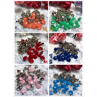 Patchwork Material Area~Hardware Colorful Nails & Nails, Orange, Green, Red, Royal Blue, Sky Pink