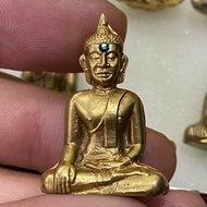 LP Phra Sai 龙婆帕赛 人缘佛祖 Wat Pho Chai 佛历2505 天花板 头帮第4模 Phim Na Yak 巨脸模 原装皮 绿钻石 Phra Sok Med 完美品相 老挝佛祖 泰