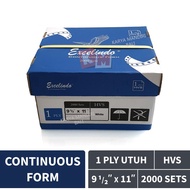 Continuous Form Paper 1 Ply Full HVS Excelindo 9 1/ 2 x 11 K1 Whole