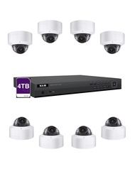 LINOVISION Commercial POE Security Camera System with 16ch 4k Hik Connect PoE NVR, 4TB HDD, (8) 4K O