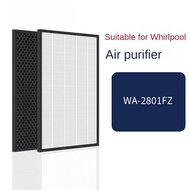Filter Parts Accessories for Whirlpool WA-2801FZ Air Purifier Humidifier HEPA Filter and Activated Carbon Filter Set