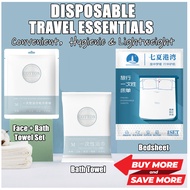 Disposable Travel Essentials/ Bath Towel / Pillow Cover /Bedsheet / Quilt Cover for Travelling Dispo