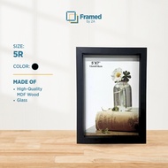 2A Picture Frame 5R Wall Decor Photo Frame Black Color Minimalist Design (Y2148)