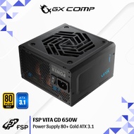 FSP VITA GD 650W PSU 80+ Gold ATX 3.1 Japanese Capacitor | Power Supply 650 Watt GD650 650GD