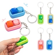 Clicky Fidget Keychain Decompression Toys Keyboard Toy Button Stress Relief Gifts