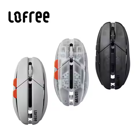 LOFREE Wireless Gaming Mouse 8000Hz 3-Mode 2.4G/Wired/Bluetooth Mouse Low Latency HYPACE PAW3950 Gam