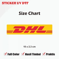 DHL Racing Sponsor Sticker 10 Cm Long Motorcycle Sticker 1Pcs LV/Up UV DTF Multi Sticker