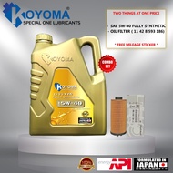 BMW MINI B38 B47 B48 , F39,40,44,45,46,48 F55,56,57 F60 OIL FILTER 11428593186 + KOYOMA 5W40 FULLY S