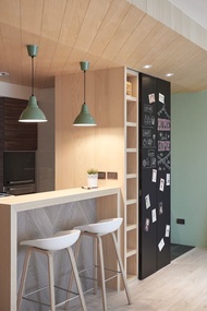 Meja Bar Dapur Minimalis Modern / Meja Makan Modern / Meja Cafe Lapisan HPL Anti Panas Anti Gores (N