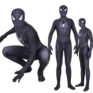 {gykhhguk} YoFunny house Black Spider Man Costume Marvel Spider Man Halloween Cosplay Suit 3D Style 