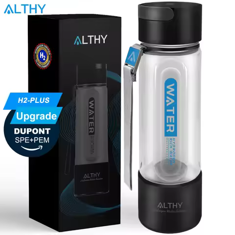 ALTHY Hydrogen Water Generator Bottle Cup DuPont SPE+PEM Dual Chamber Maker lonizer,Plus Electrolysi