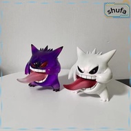 SHUFA Gengar Action Figure, Sticking Tongue Out 9cm  Gengar Figure, High Quality PVC Transparent Gen