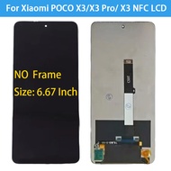 6.67 LCD Display For XIAOMI POCO X3 LCD Display Touch Screen Digitizer Assembly For POCO X3 PRO NFC 