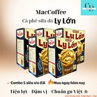 Combo of 5 MacCoffee Iced Milk Coffee 260g – 3in1 Instant Coffee Large Cup Quick Brew