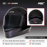 Cargloss KRC Full Face Moonlight Helmet Purple Helmet Motorcycle Helmet Full Face Helmet