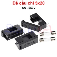 Fuse base, 5x20mm tube fuse box