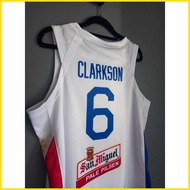 ℗ ▥ ◶ Gilas Pilipinas White Jersey 2023 Clarkson #6