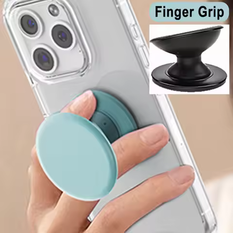 Grippopso Adhesive Phone Socket Holder Finger Grip Bracket Support Telephone for IPhone 15 Pro Max 1