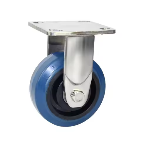 8inch Stainless steel caster wheels anti-rust caster slastic rubber wheels SUS304 heavy duty caster 