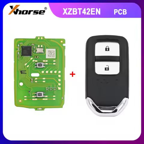 1PCS XHORSE XZBT42EN 2 Button For Honda Remote PCB With Key Shell