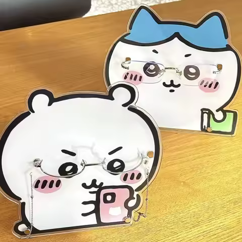 Cute jiyi ちいかわ Glasses Frame Xiaoba Usachi Jiyikawa Eye Display Stand Desktop Ornaments Decorative F